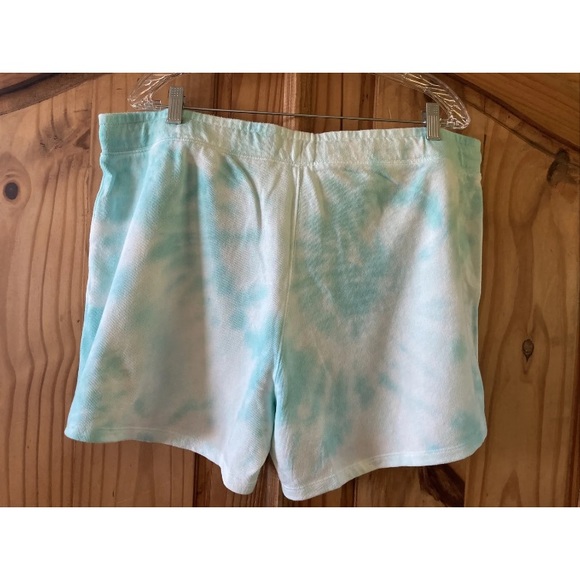 Women's Gap Tie-Dye green white pull on sweatshorts shorts size XL - NWT - Picture 5 of 10